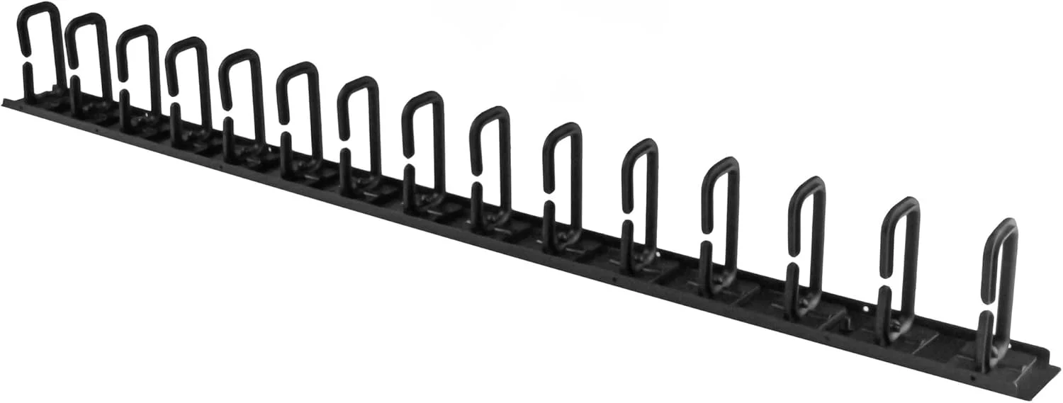 مدیریت کابل رک سرور عمودی 0U StarTech.com با قلاب های D-Ring - پنل مدیریت سیم رک شبکه 20U - سازمان دهنده سیم 3 فوتی (CMVER20UD)