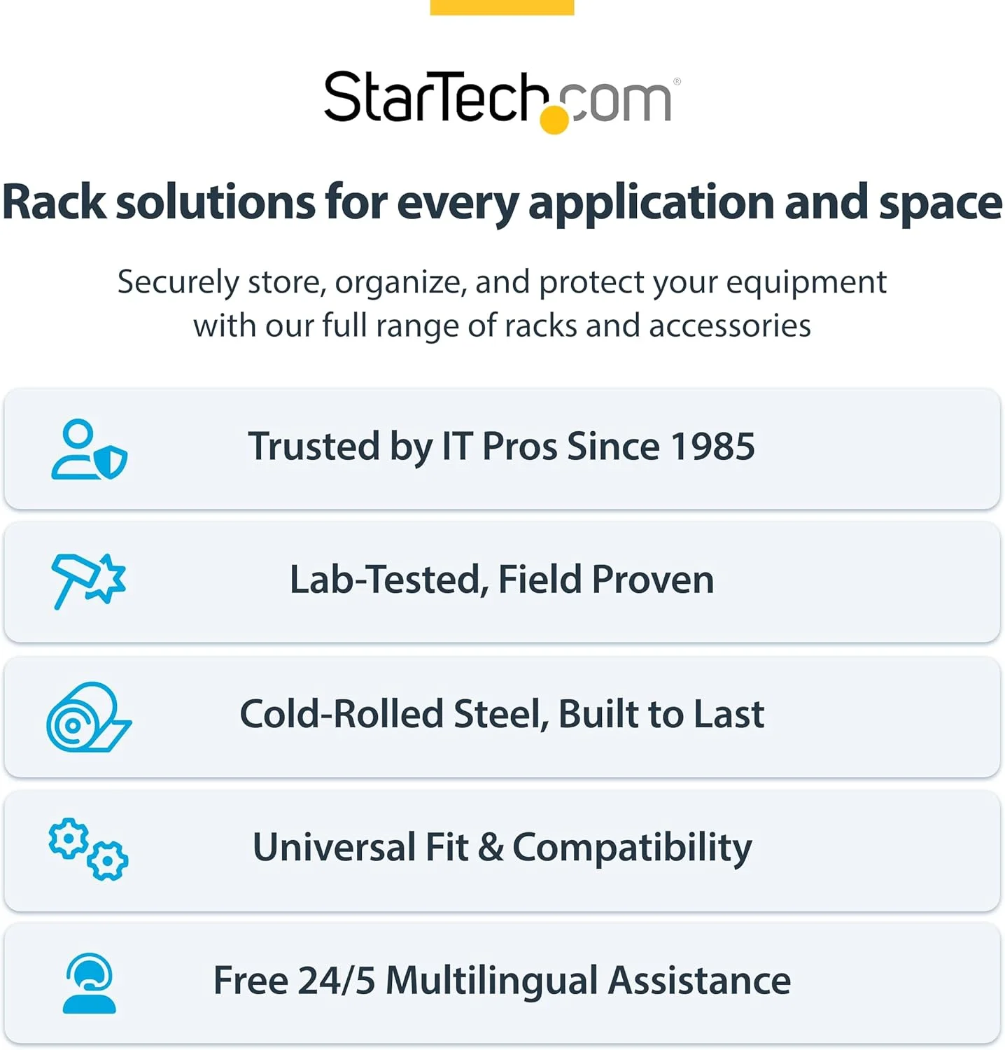 رک دیواری 2 پایه 6 یونیت StarTech.com، عمق قابل تنظیم تا 16 اینچ، برای تجهیزات سرور/دیتا/شبکه 19 اینچی، حداکثر 88 پوند