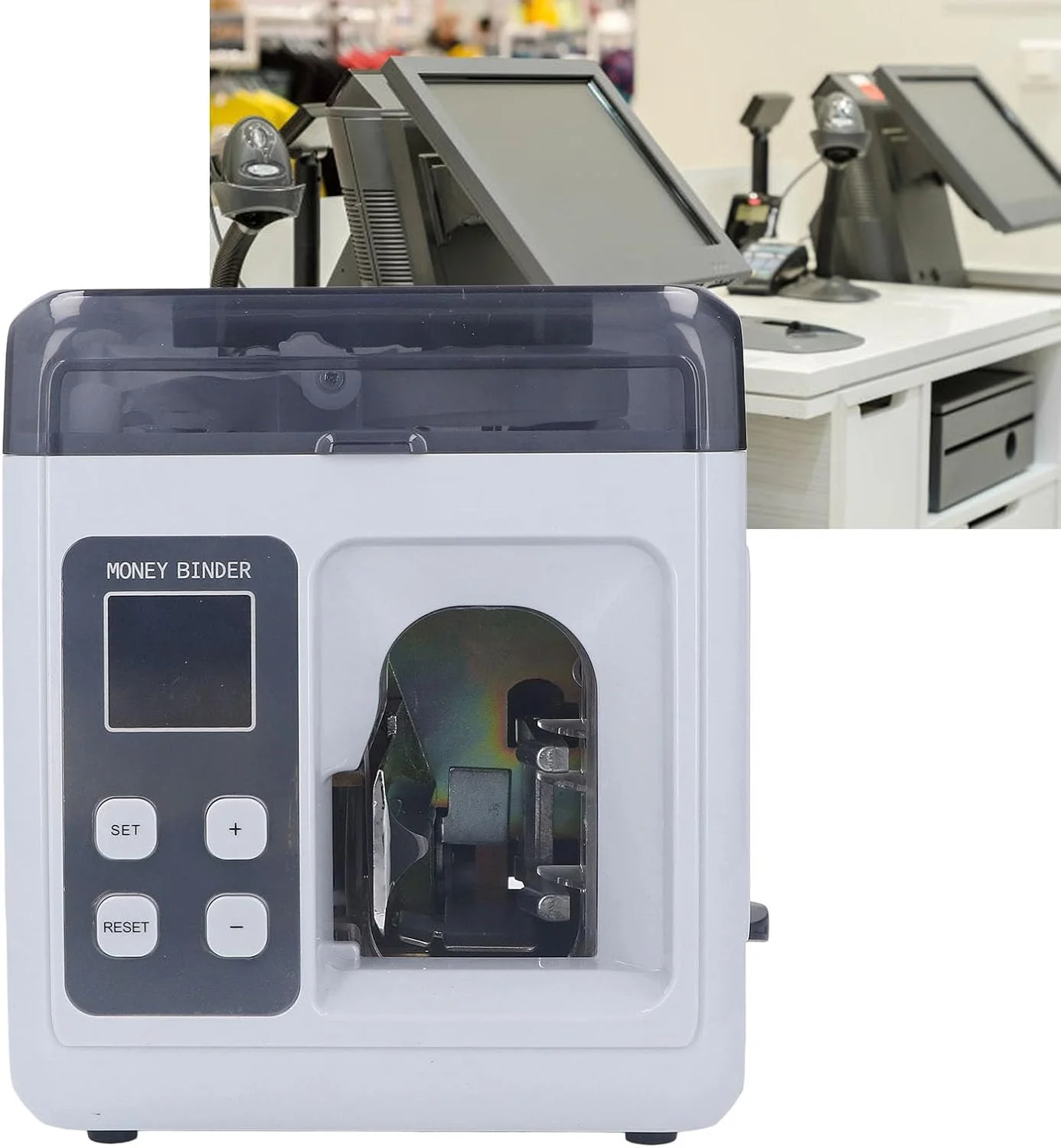 دستگاه بستهبندی اتوماتیک اسکناس Sorandy، دستگاه تسمهکشی اسکناس با نمایشگر LCD، دستگاه بستهبندی پول نقد، دستگاه بستهبندی و تسمهکشی پول برای بانک (UK) دستگاه بستهبندی اتوماتیک اسکناس Sorandy، دستگاه تسمهکشی اسکناس با نمایشگر LCD، دستگاه بستهبندی پول نقد، دستگاه بستهبندی و تسمهکشی پول برای بانک (UK)