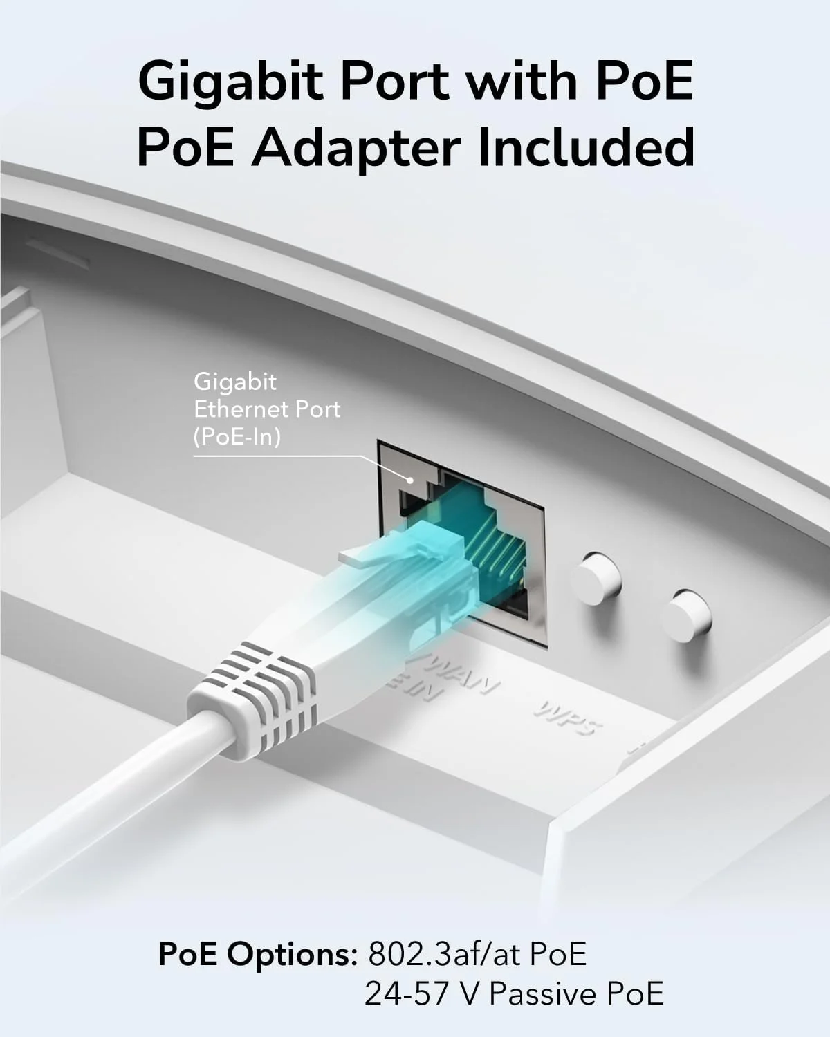 اکسس پوینت بی سیم گیگابیتی AC1200 Cudy مناسب فضای باز، توسعه دهنده وای فای فضای باز، ضد آب IP65، گیگابیت RJ45، Beamforming، MU-MIMO، شامل آداپتور PoE، AP1300-Outdoor