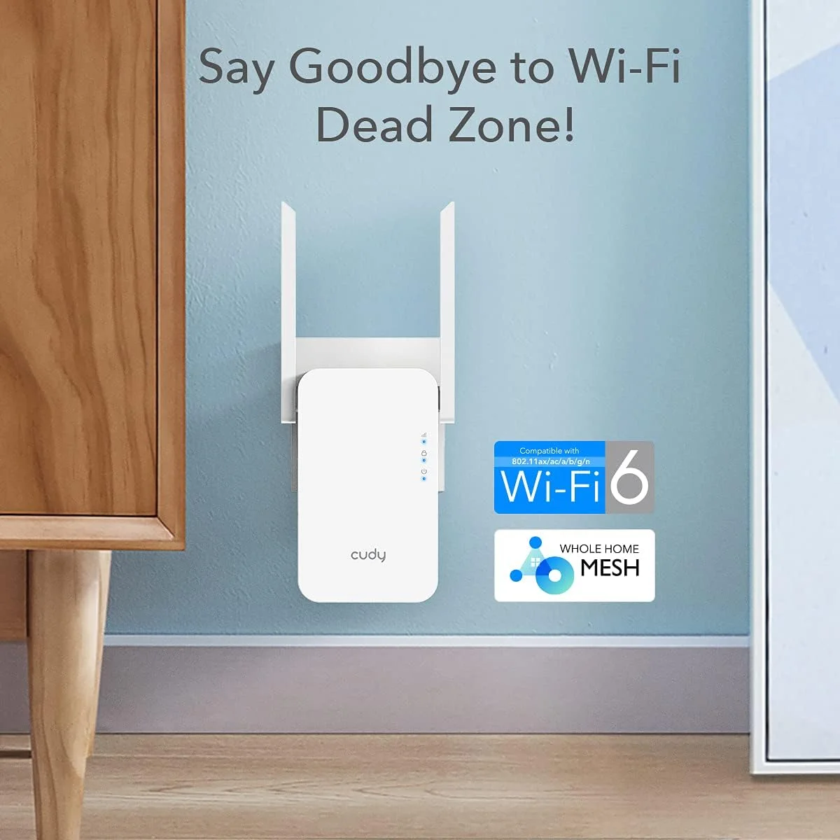 تقویت کننده اینترنت Cudy New AX1800 Mesh WiFi 6، توسعه دهنده محدوده WiFi 6 تا 2000 فوت مربع و 30 دستگاه، تکرار کننده دو بانده تا سرعت 1.8 گیگابیت بر ثانیه، حالت AP، پورت گیگابیتی، RE1800 تقویت کننده اینترنت Cudy New AX1800 Mesh WiFi 6، توسعه دهنده محدوده WiFi 6 تا 2000 فوت مربع و 30 دستگاه، تکرار کننده دو بانده تا سرعت 1.8 گیگابیت بر ثانیه، حالت AP، پورت گیگابیتی، RE1800