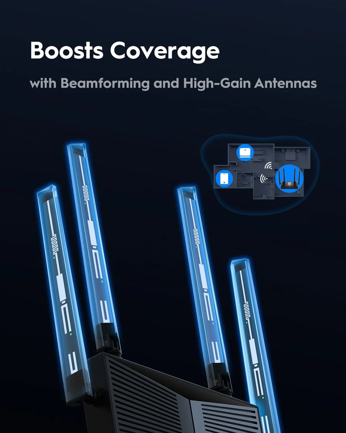 مودم روتر وای فای 7 دو بانده Cudy BE3600، سرعت فوق العاده، اتصال 2.5G Multi-Gig، پوشش گسترده، عملکرد روان و پایدار، مدل WR3600H مودم روتر وای فای 7 دو بانده Cudy BE3600، سرعت فوق العاده، اتصال 2.5G Multi-Gig، پوشش گسترده، عملکرد روان و پایدار، مدل WR3600H