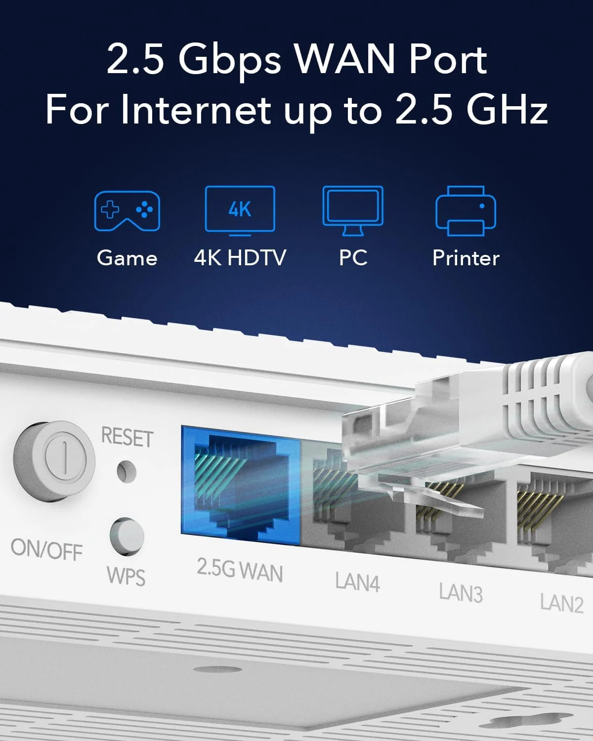روتر مش وای فای 6 دو بانده Cudy AX3000 Multi Gigabit، پورت WAN RJ45 2.5 گیگابیتی، 4 پورت RJ45 گیگابیتی، 4 آنتن 5dBi، MU-MIMO، OpenVPN، Wireguard، Zerotier، Ipsec VPN، برنامه Cloud