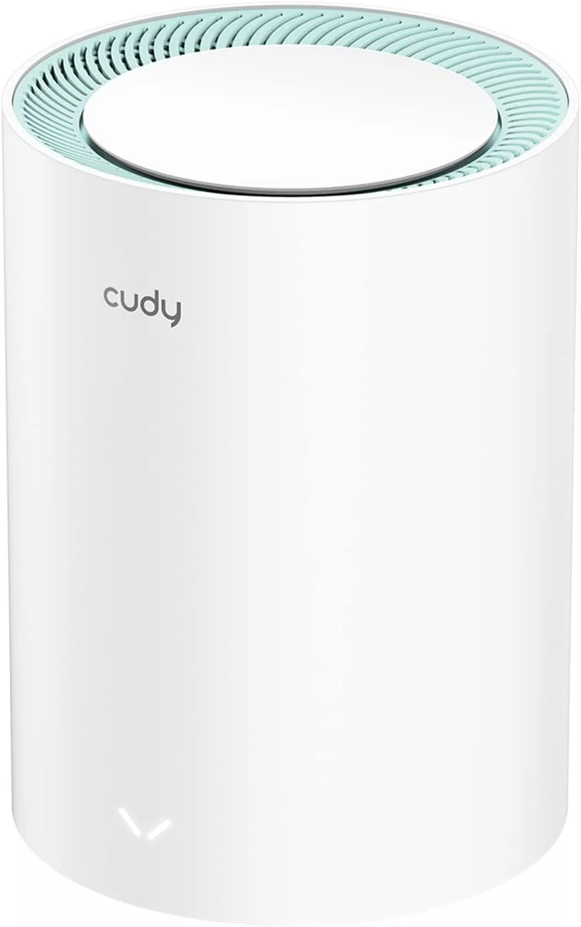 سیستم وای فای مش گیگابیتی Cudy AC1200، دو بانده، توسعه دهنده وای فای، پورت های گیگابیتی، آنتن های با بهره بالا، VPN، Cloudflare، اتصال تا 100 دستگاه، M1300 تک بسته