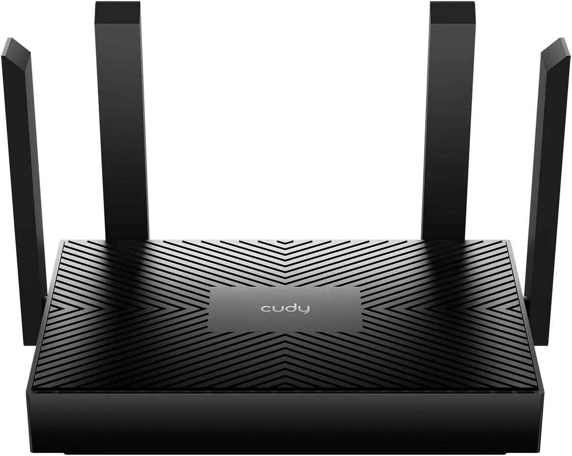 مودم روتر وای فای 6 دو بانده Cudy AX1500، روتر اینترنت 802.11ax، اکسس پوینت، 4 آنتن 5dBi، MU-MIMO، Beamforming، OFDMA، WPA3، WR1500