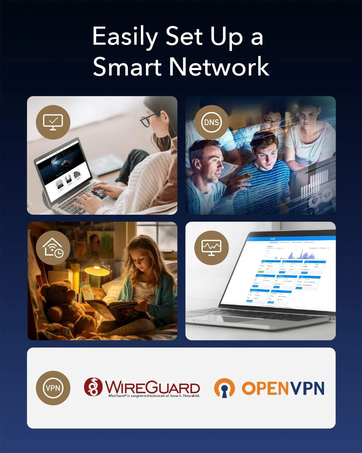 سیستم مش وای فای 6 Cudy AX3000 2.5G Whole Home، پوشش تا 650 متر مربع، پورت WAN 2.5G، اترنت Backhaul، Wireguard، OpenVPN، Zerotier، Cloudflare، DDNS، نسخه 2023 مدل M3000 بسته 3 عددی