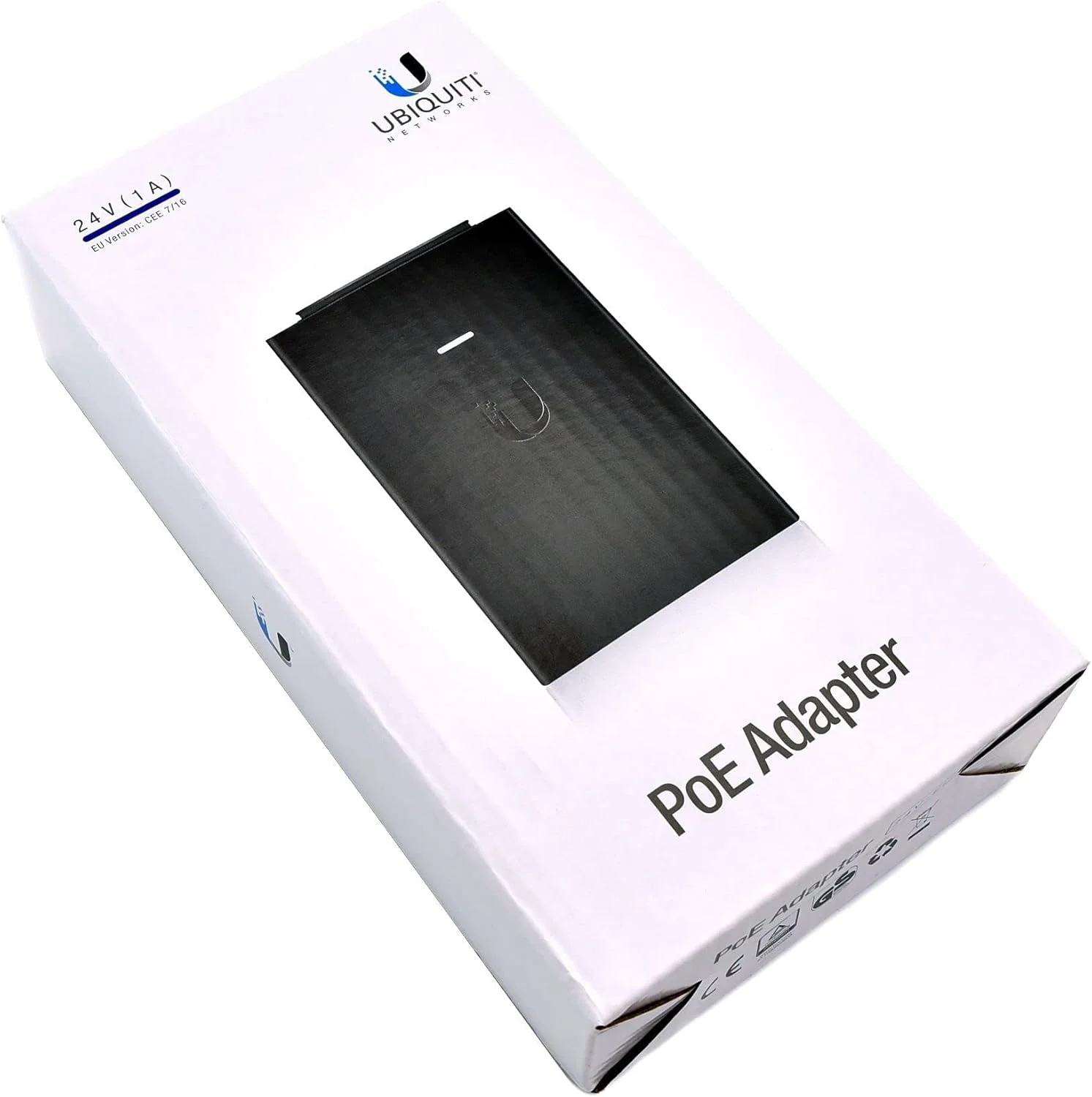 تزریق کننده PoE یوبیکیوتی نتورکس 24 ولت 24 وات POE-24-24W، اترنت سریع، 19057 (POE-24-24W، اترنت سریع، 10,100 مگابیت بر ثانیه، 24 ولت، 90-260 ولت، 47-63 هرتز، 0-40 درجه سانتیگراد)