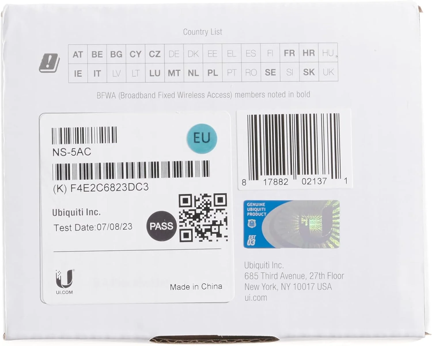 Ubiquiti Networks airMAX NanoStation AC، 5 گیگاهرتز، رادیو