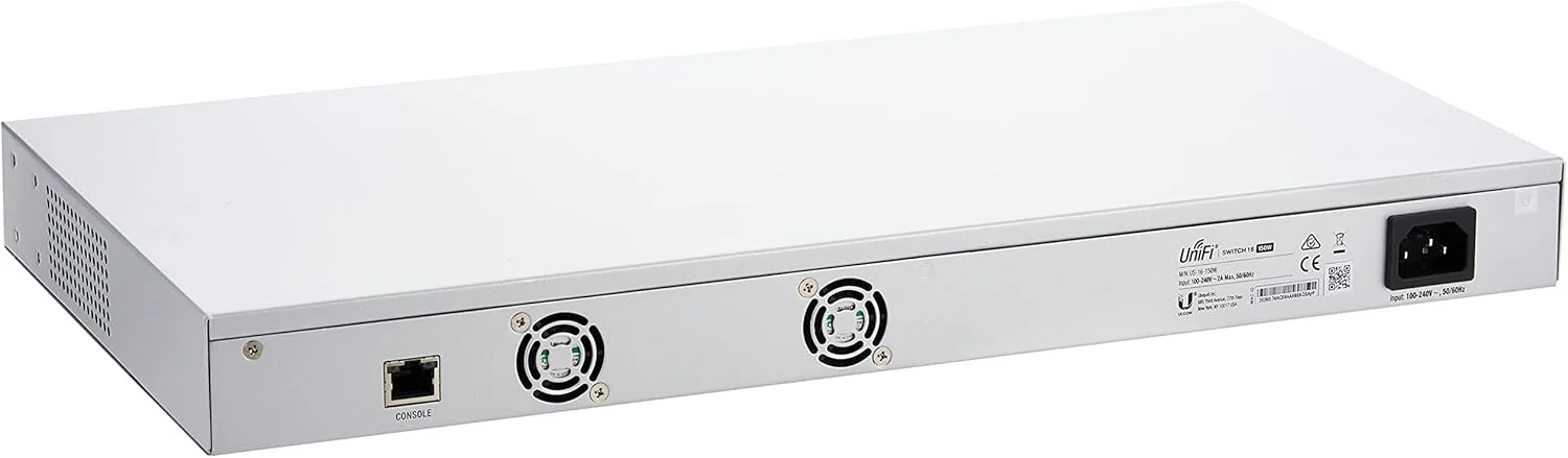 سوییچ یونیفای Ubiquiti Networks US-16-150W با 16 پورت و توان 150 وات، 24 ولت، 802.3af/at PoE
