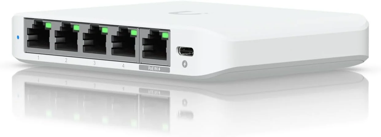 سوییچ شبکه 5 پورت گیگابیتی Ubiquiti Unifi USW-Flex-Mini