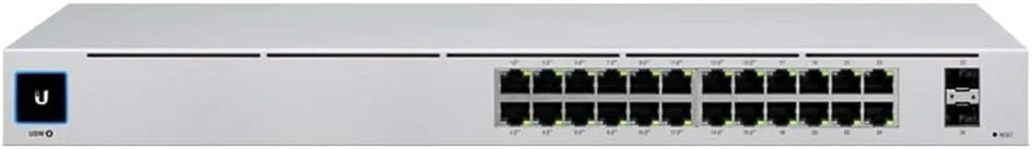 سوییچ 24 پورت PoE نسل 2 یوبیکیوتی نتورکس UniFi مدل USW-24-POE