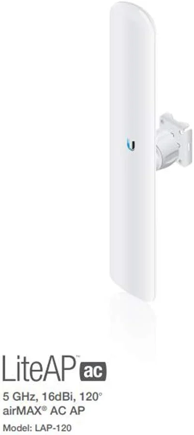 اکسس پوینت سکشنال Airmax ac مدل UBNT Systems LiteAP AC LAP-120-US 2x2 MIMO - نام سابق LBE-5AC-16-120 -