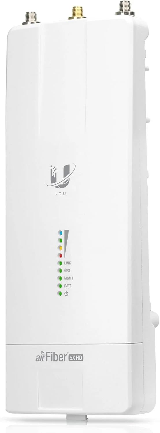 اکسس پوینت بی سیم یوبیکیوتی نتورکس AirFiber AF-5XHD (1000 مگابیت در ثانیه، 5.150-5.250/5.740-5.850 گیگاهرتز، QAM، 100 مگاهرتز، 200000 متر) سفید