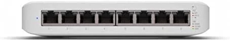 سوییچ 8 پورت گیگابیتی یوبیکیوتی UniFi Switch Lite 8 PoE با 4 پورت PoE+ 802.3at (USW-Lite-8-PoE)
