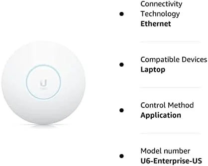 اکسس پوینت یوبیکیوتی نتورکس UniFi U6 Enterprise | مدل US | آداپتور PoE شامل نمی شود