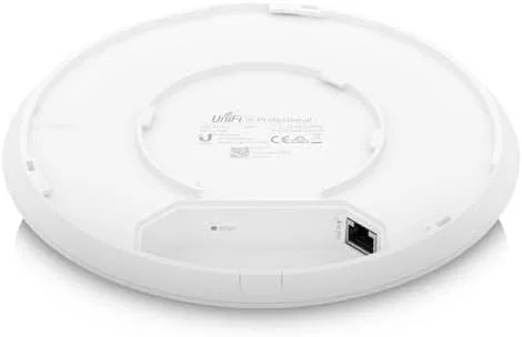 اکسس پوینت شبکه های محلی بی سیم یوبیکیوتی نتورکس U6-PRO 4800 مگابیت بر ثانیه سفید اتصال اترنت، پشتیبانی از منبع تغذیه