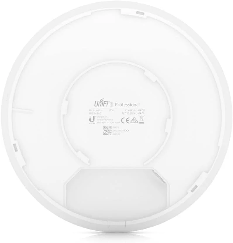اکسس پوینت شبکه های محلی بی سیم یوبیکیوتی نتورکس U6-PRO 4800 مگابیت بر ثانیه سفید اتصال اترنت، پشتیبانی از منبع تغذیه