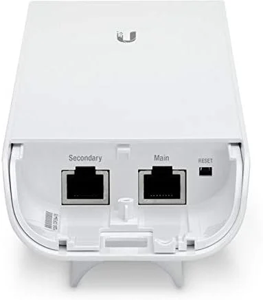 یوبیکیوتی نانو استیشن NSM5، 5 گیگاهرتز، 802.11a/n توان بالا 20 dBm حداقل، 2x2 MIMO AirMax TDMA PoE Station، سفید