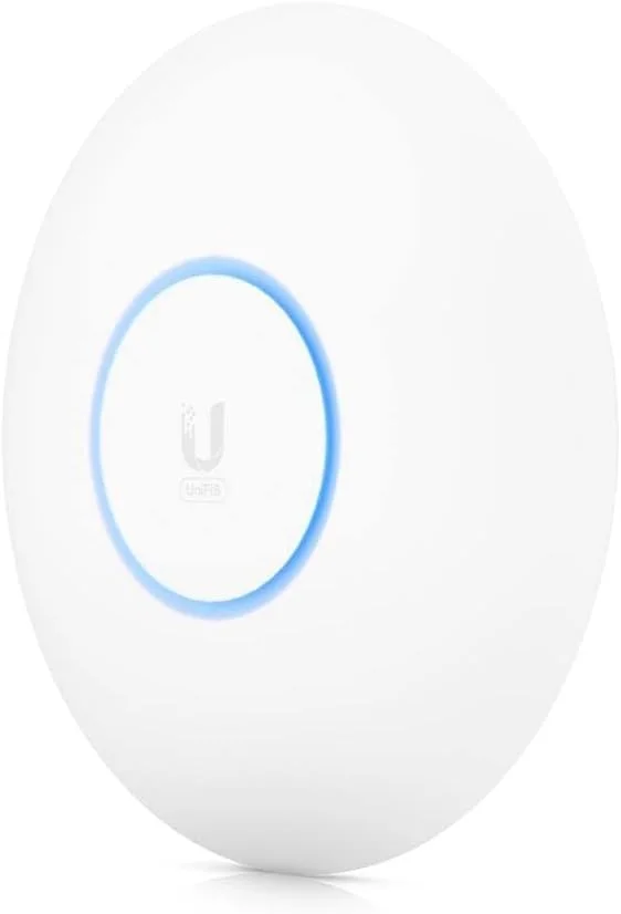 اکسس پوینت شبکه های محلی بی سیم یوبیکیوتی نتورکس U6-PRO 4800 مگابیت بر ثانیه سفید اتصال اترنت، پشتیبانی از منبع تغذیه