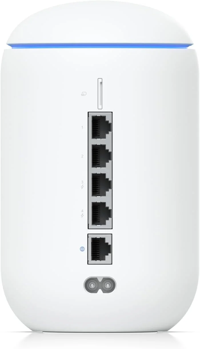 کنسول سیستم عامل UniFi از Ubiquiti Networks با اکسس پوینت WiFi 6 یکپارچه و درگاه امنیتی، سرعت بی سیم 2.4 گیگابیت بر ثانیه در 5 گیگاهرتز، حافظه 128 گیگابایتی