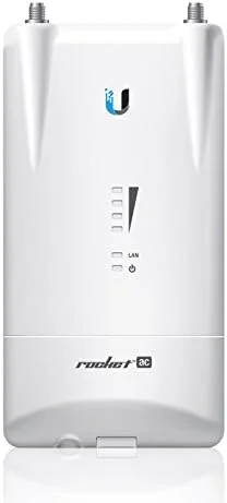 اکسس پوینت وایرلس یوبیکیوتی نتورکس Rocket 5ac Lite (5150-5875, -40-80 °C, 256-QAM, RP-SMA, سفید, 5-95%)