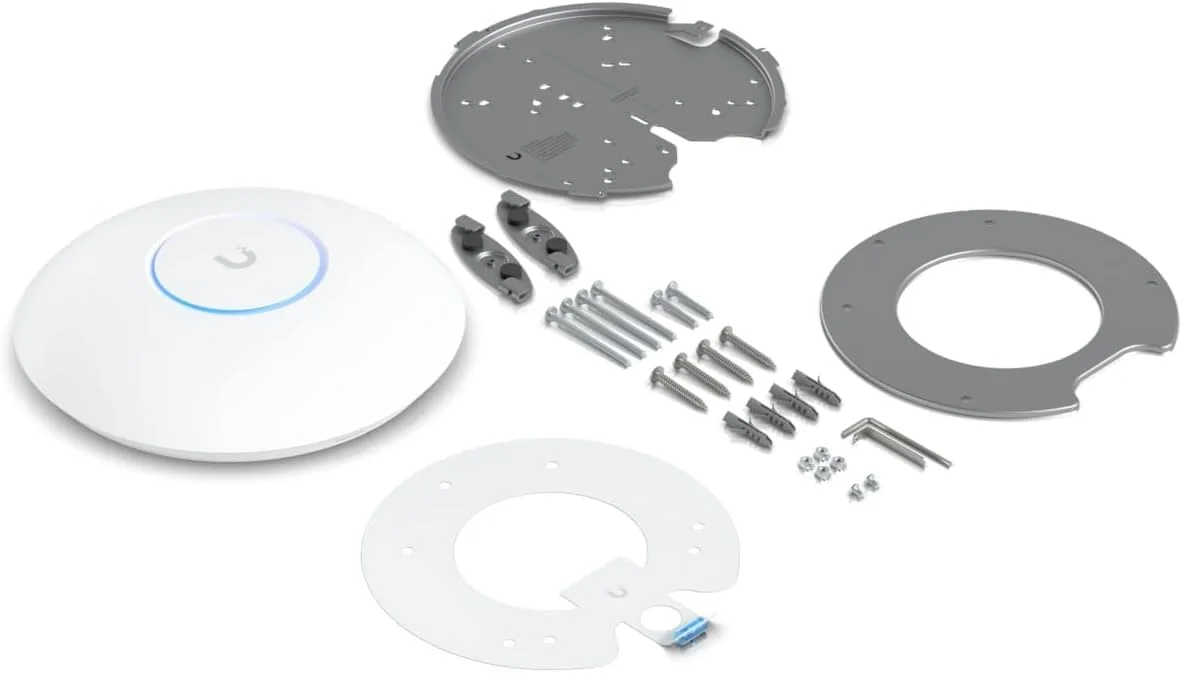 اکسس پوینت داخلی وای فای 7 یوبیکیوتی نتورکس UniFi U7 Pro MAX - پشتیبانی از 300+ کلاینت، طراحی فولاد SGCC، سفید