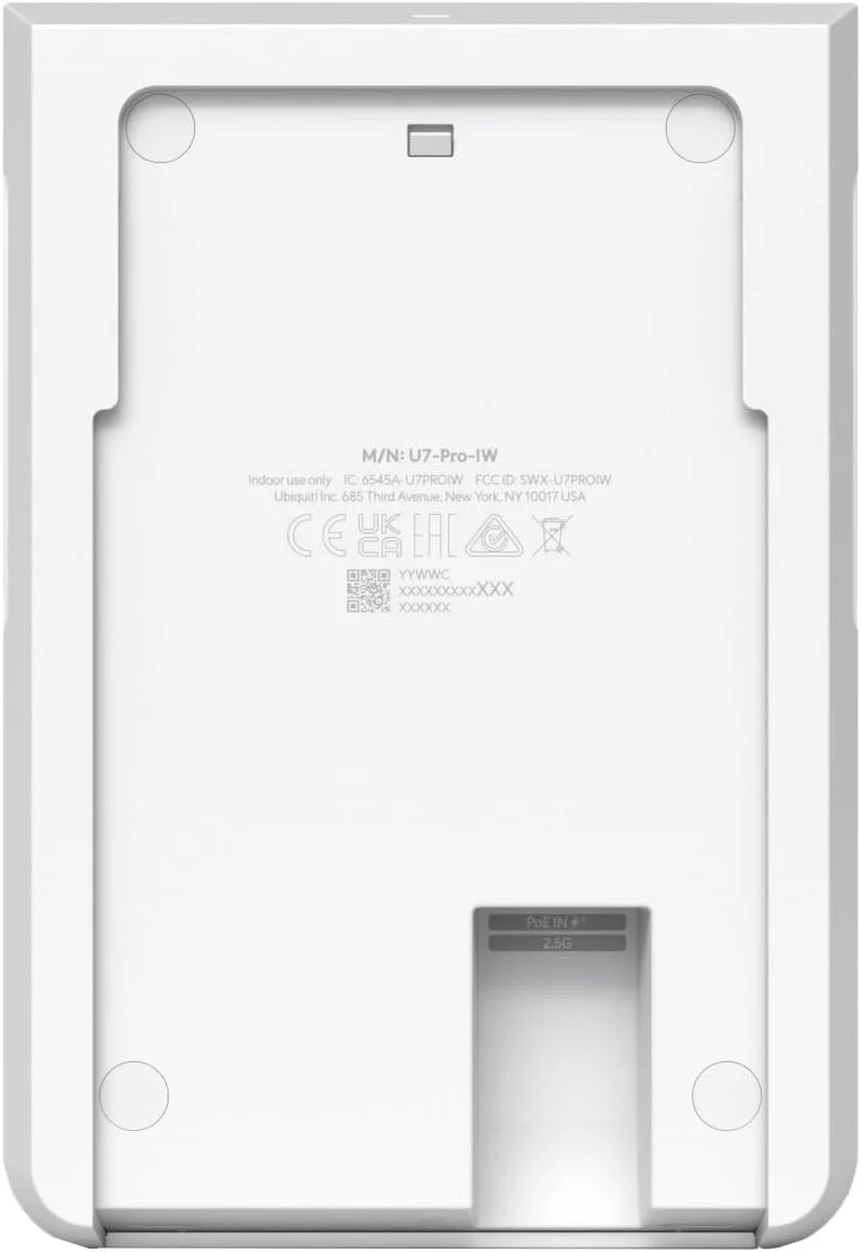 اکسس پوینت دیواری وای فای 7 یوبیکیوتی یونیفای U7 Pro، 6 جریان فضایی، پشتیبانی از 6 گیگاهرتز، مناسب برای سازندگان خانه
