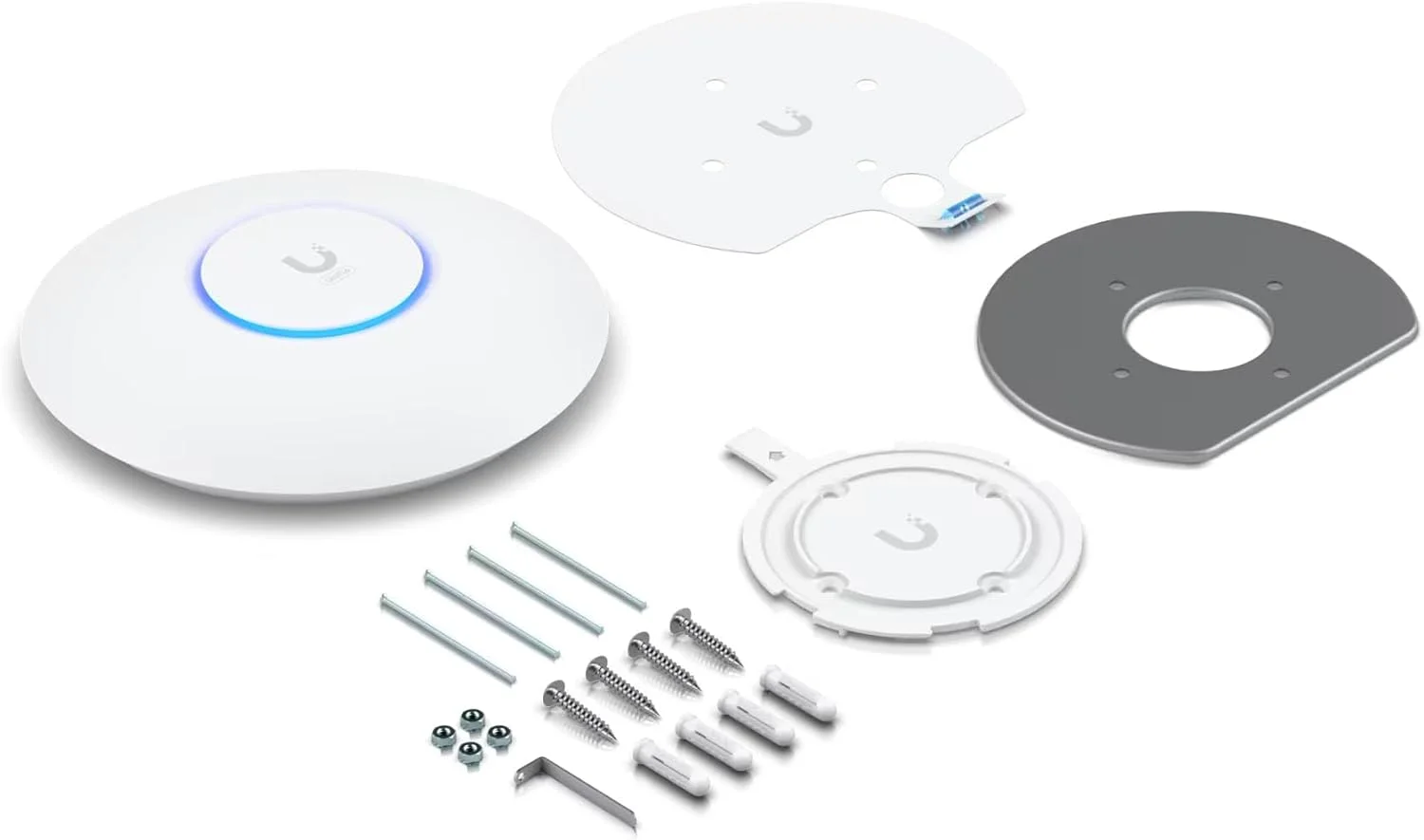 اکسس پوینت وای فای 6 یوبیکیوتی UniFi U6+ - دو بانده، 2x2 MU-MIMO، توان عملیاتی تجمیعی 5.3 گیگابیت بر ثانیه، برد افزایش یافته، پشتیبانی از PoE، طراحی جمع و جور