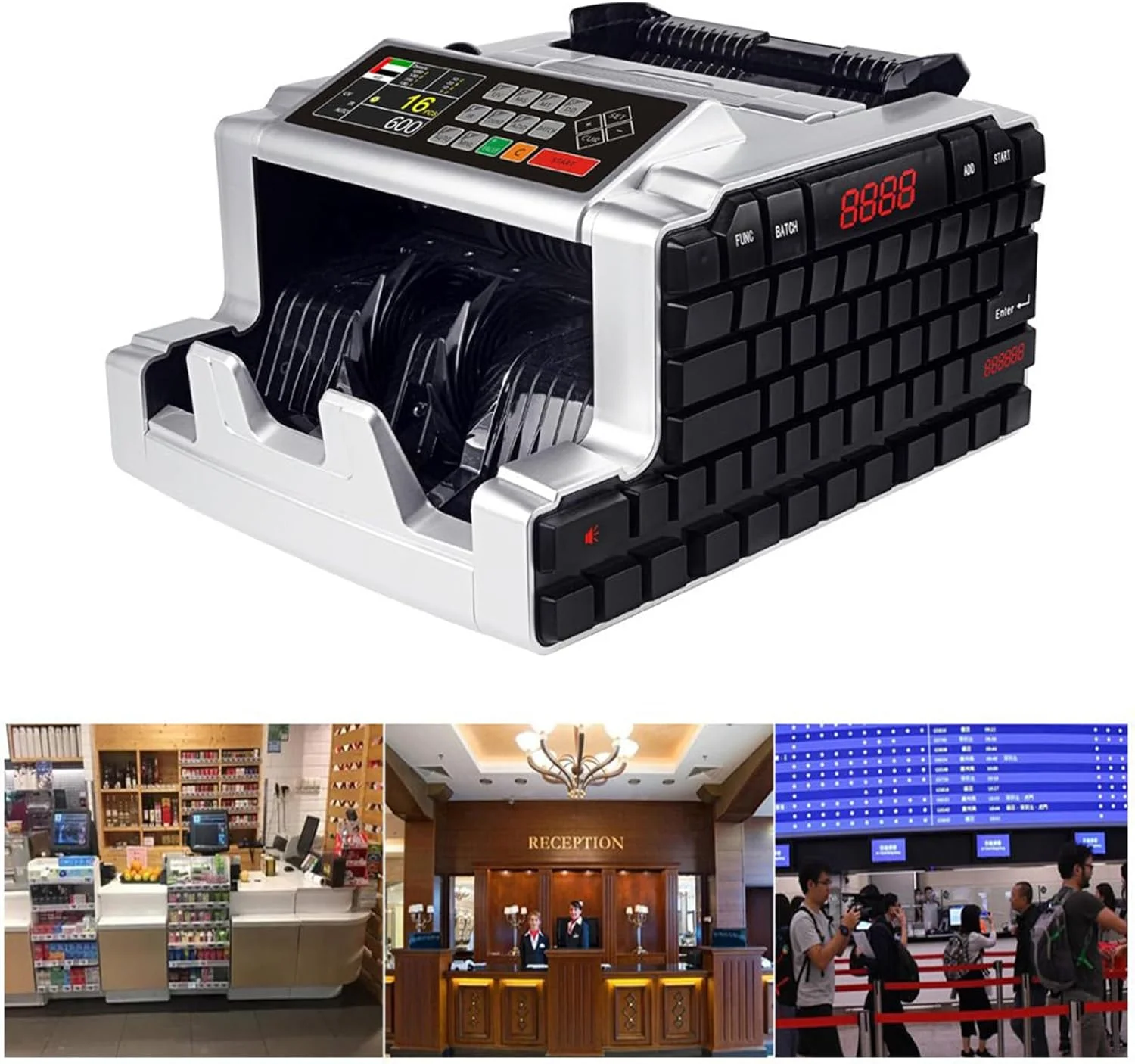 دستگاه شمارشگر پول چند ارزی CRONY Al-6200T دستگاه شمارشگر پول چند ارزی CRONY Al-6200T