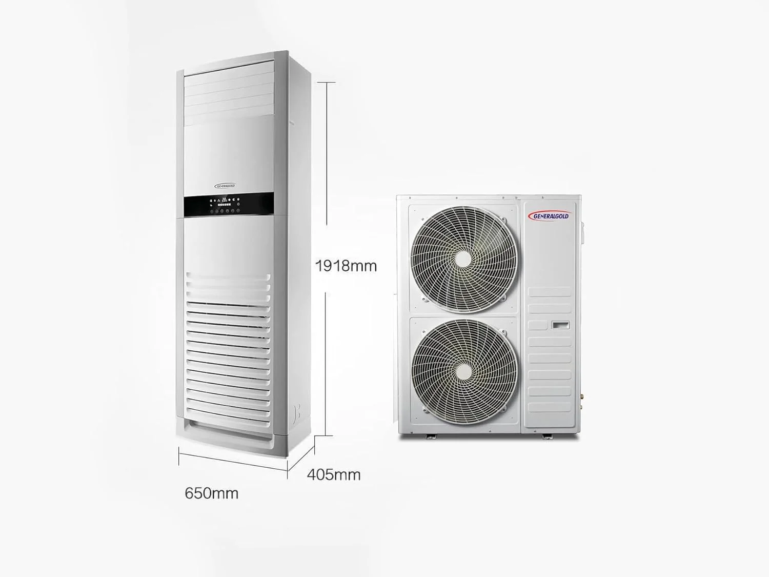 کولر گازی ایستاده 4 تن جنرال گلد با وای فای، اینورتر 48000 BTU، کمپرسور T3، سرمایش و گرمایش R410، واحد AC اسپلیت مستقل قابل حمل ایستاده، کولر گازی برج متحرک داخلی 4T