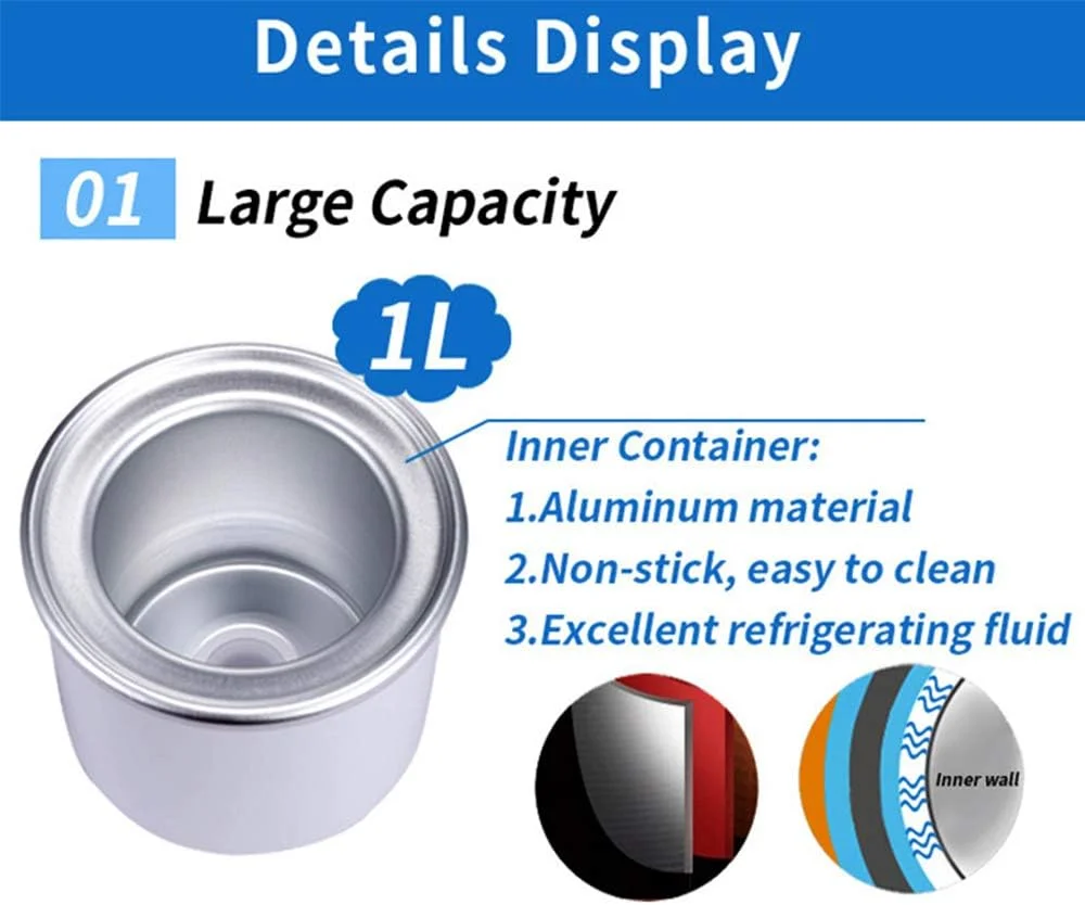 دستگاه بستنی ساز اتوماتیک xxz، دستگاه بستنی ساز خانگی، دستگاه یخ خردکن برقی، سریع، تمیز کردن آسان، برای مصارف خانگی، کودکان، 220 ولت دستگاه بستنی ساز اتوماتیک xxz، دستگاه بستنی ساز خانگی، دستگاه یخ خردکن برقی، سریع، تمیز کردن آسان، برای مصارف خانگی، کودکان، 220 ولت