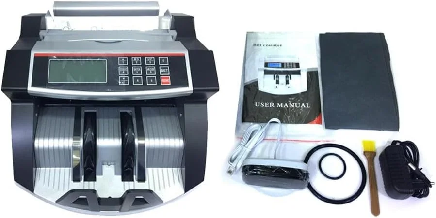 دستگاه شمارش پول CRONY - JN-2040V دستگاه شمارش اسکناس قابل حمل چند ارزی، دستگاه تشخیص اسکناس تقلبی AED SAR USD EUR با UV MG، دستگاه شمارش اسکناس با صفحه نمایش LCD 1000 عدد در دقیقه دستگاه شمارش پول CRONY - JN-2040V دستگاه شمارش اسکناس قابل حمل چند ارزی، دستگاه تشخیص اسکناس تقلبی AED SAR USD EUR با UV MG، دستگاه شمارش اسکناس با صفحه نمایش LCD 1000 عدد در دقیقه