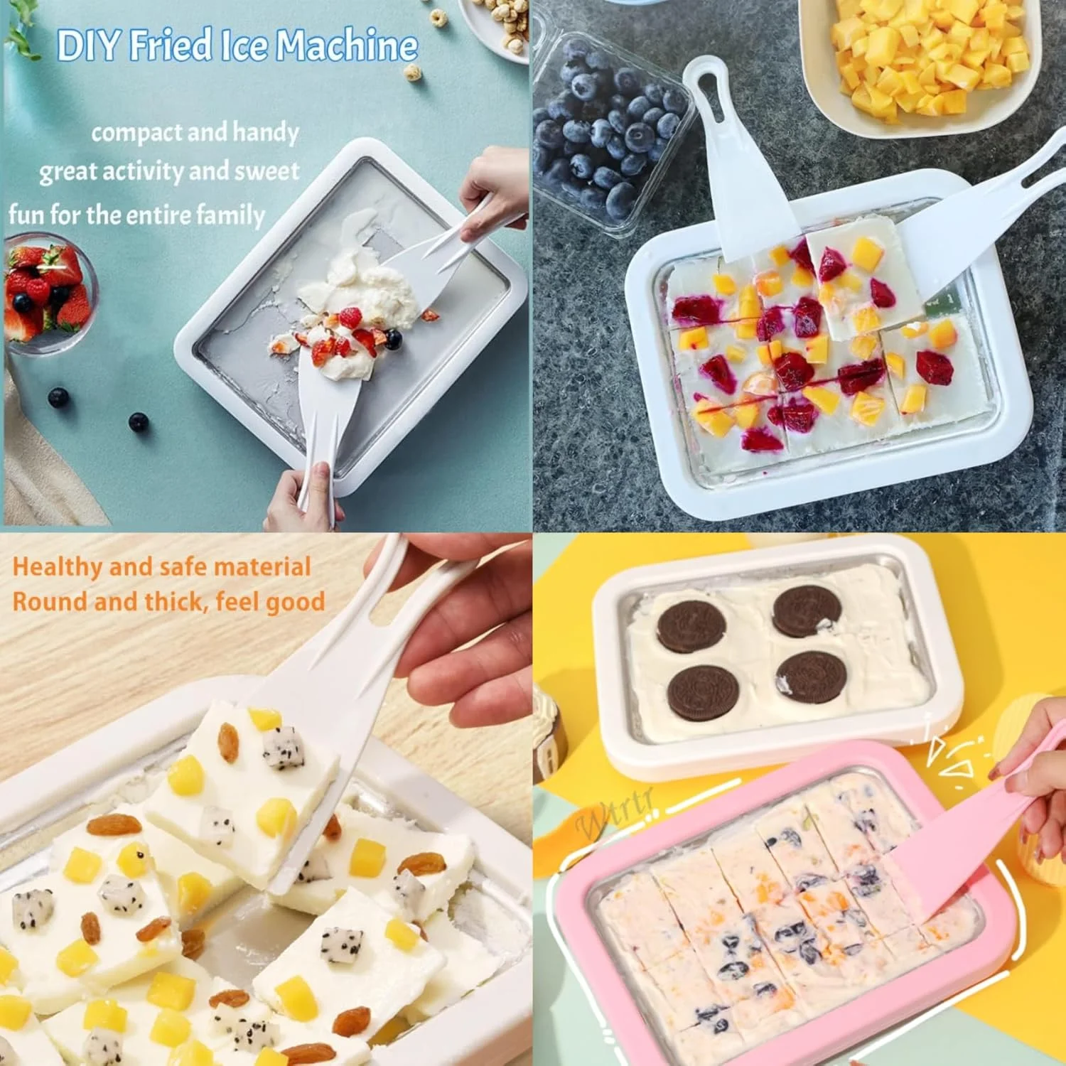 دستگاه رول بستنی ساز بزرگ Wtrtr، دسر رول بستنی در خانه، صفحه رول بستنی صفحه ضد گریل با 2 کاردک، بستنی رولی خانگی آسان، دستگاه ساز خوراکی های یخ زده (صورتی بزرگ) دستگاه رول بستنی ساز بزرگ Wtrtr، دسر رول بستنی در خانه، صفحه رول بستنی صفحه ضد گریل با 2 کاردک، بستنی رولی خانگی آسان، دستگاه ساز خوراکی های یخ زده (صورتی بزرگ)