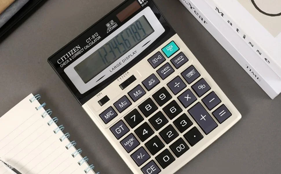 ماشین حساب رومیزی ECVV، نمایشگر LCD بزرگ 12 رقمی، دوگانه خورشیدی و باتری، ماشین حساب دکمه بزرگ مکانیکی برای دفتر کار، خانه، مدرسه ماشین حساب رومیزی ECVV، نمایشگر LCD بزرگ 12 رقمی، دوگانه خورشیدی و باتری، ماشین حساب دکمه بزرگ مکانیکی برای دفتر کار، خانه، مدرسه
