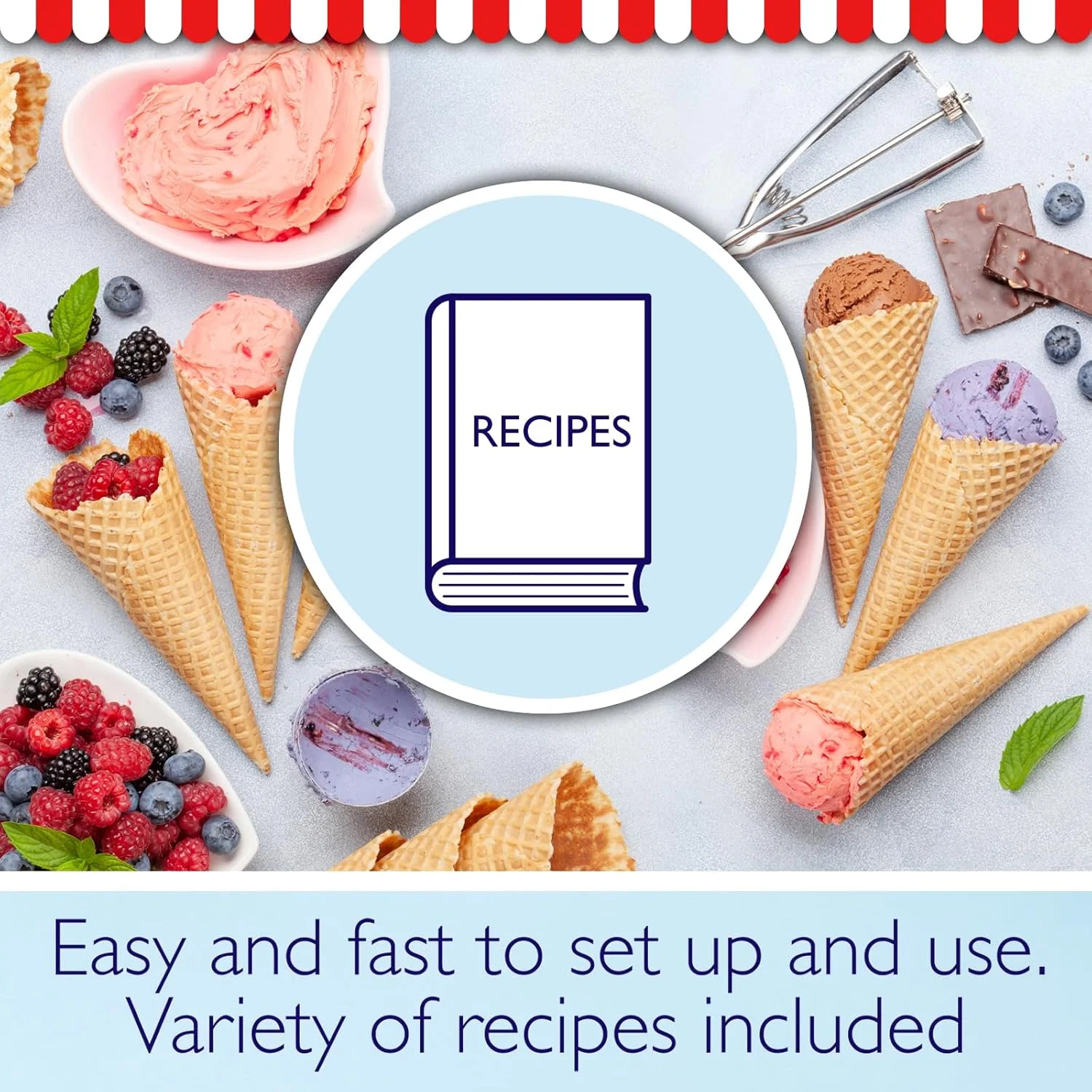 دستگاه بستنی ساز خانگی Sensio Home - دستگاه ژلاتو، سوربت و ماست یخ زده با پدال مخلوط کننده جداشدنی - کارکرد آسان - بستنی خوشمزه را در 20 دقیقه درست کنید (سفید) دستگاه بستنی ساز خانگی Sensio Home - دستگاه ژلاتو، سوربت و ماست یخ زده با پدال مخلوط کننده جداشدنی - کارکرد آسان - بستنی خوشمزه را در 20 دقیقه درست کنید (سفید)