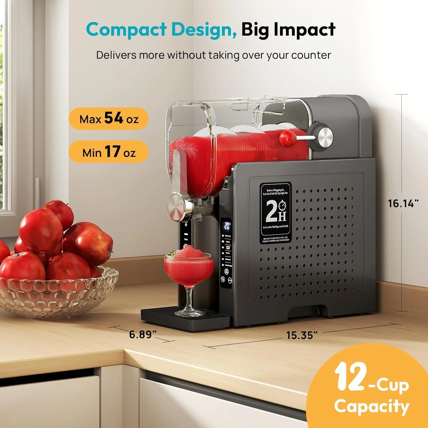 دستگاه یخ در بهشت خانگی - دستگاه نوشیدنی یخ زده 70 اونسی با 6 تنظیمات از پیش تعیین شده، بدون نیاز به یخ، مخلوط کردن 360 درجه، خود تمیز شونده با یک لمس، دستگاه بستنی و اسموتی برای مارگاریتا، فراپه، کوکتل و موارد دیگر دستگاه یخ در بهشت خانگی - دستگاه نوشیدنی یخ زده 70 اونسی با 6 تنظیمات از پیش تعیین شده، بدون نیاز به یخ، مخلوط کردن 360 درجه، خود تمیز شونده با یک لمس، دستگاه بستنی و اسموتی برای مارگاریتا، فراپه، کوکتل و موارد دیگر