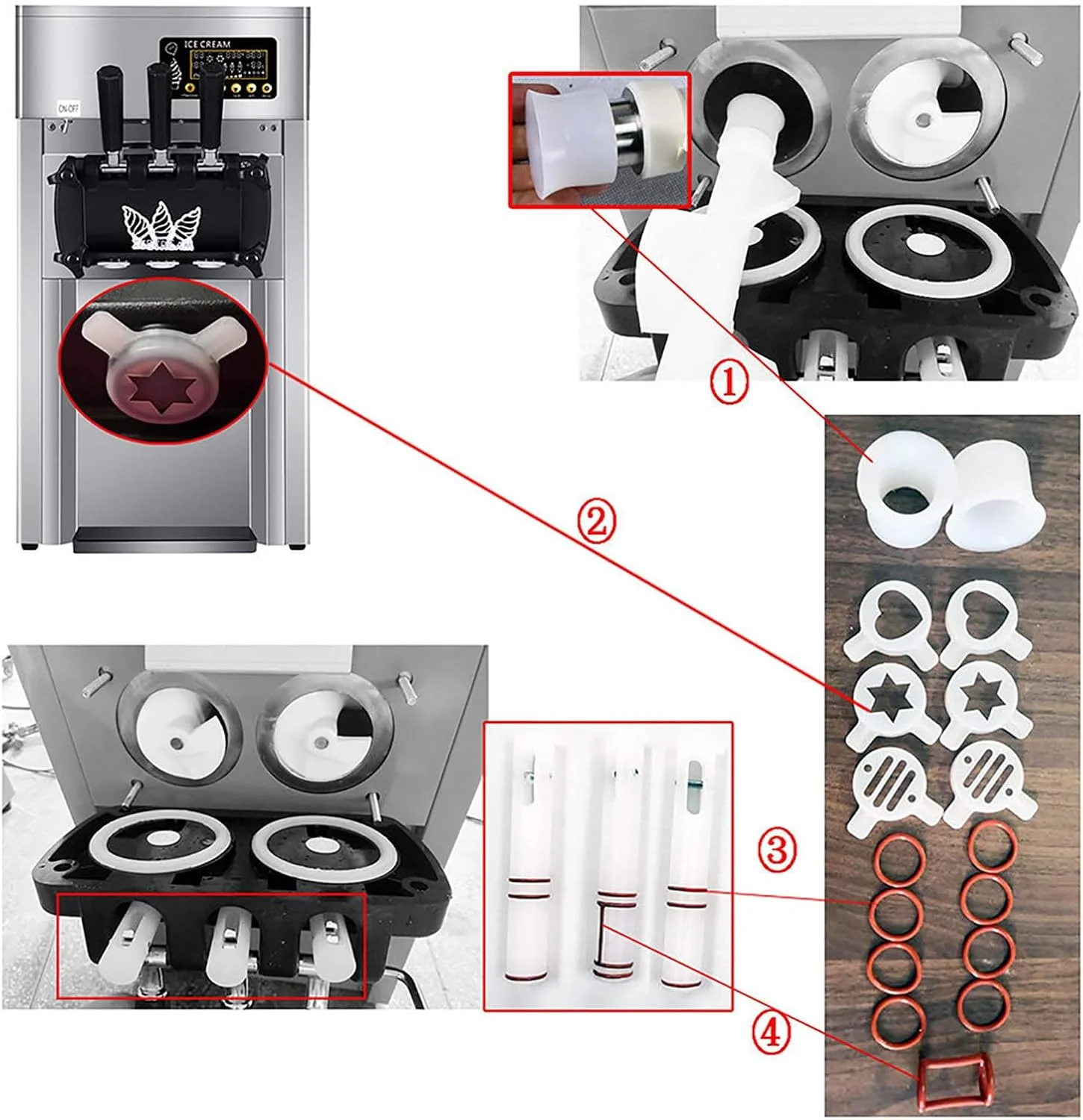 دستگاه بستنی ساز تجاری UPIKIT 1200W، حجم تولید: 16 تا 18 لیتر در ساعت، دستگاه بستنی ساز دیجیتال LCD، هشدار کمبود، دستگاه بستنی ساز نرم رومیزی برای مهمانی های خانوادگی رستوران دستگاه بستنی ساز تجاری UPIKIT 1200W، حجم تولید: 16 تا 18 لیتر در ساعت، دستگاه بستنی ساز دیجیتال LCD، هشدار کمبود، دستگاه بستنی ساز نرم رومیزی برای مهمانی های خانوادگی رستوران