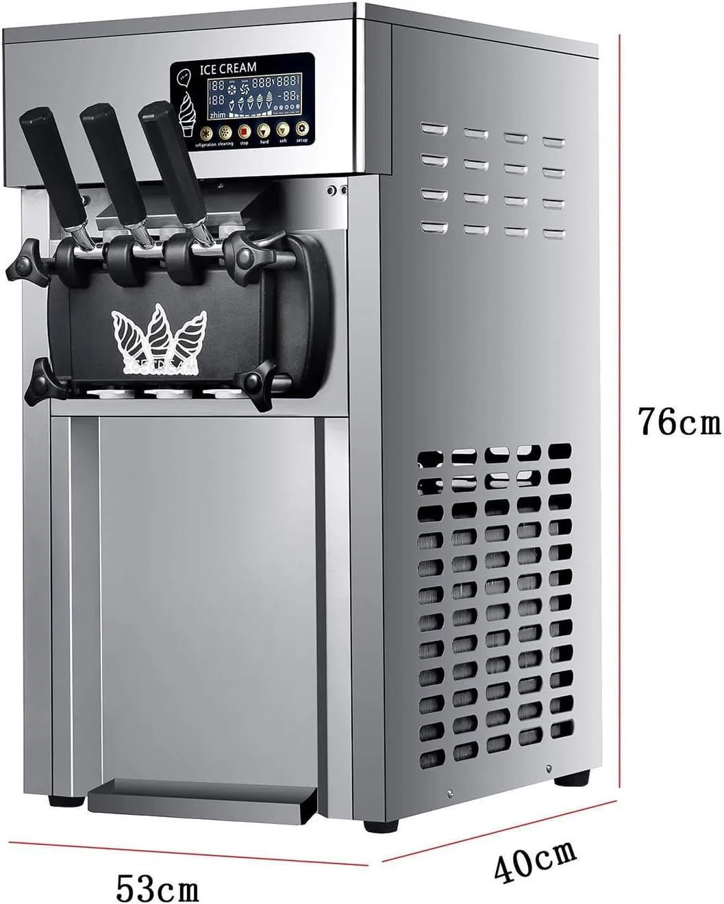 دستگاه بستنی ساز تجاری UPIKIT 1200W، حجم تولید: 16 تا 18 لیتر در ساعت، دستگاه بستنی ساز دیجیتال LCD، هشدار کمبود، دستگاه بستنی ساز نرم رومیزی برای مهمانی های خانوادگی رستوران دستگاه بستنی ساز تجاری UPIKIT 1200W، حجم تولید: 16 تا 18 لیتر در ساعت، دستگاه بستنی ساز دیجیتال LCD، هشدار کمبود، دستگاه بستنی ساز نرم رومیزی برای مهمانی های خانوادگی رستوران