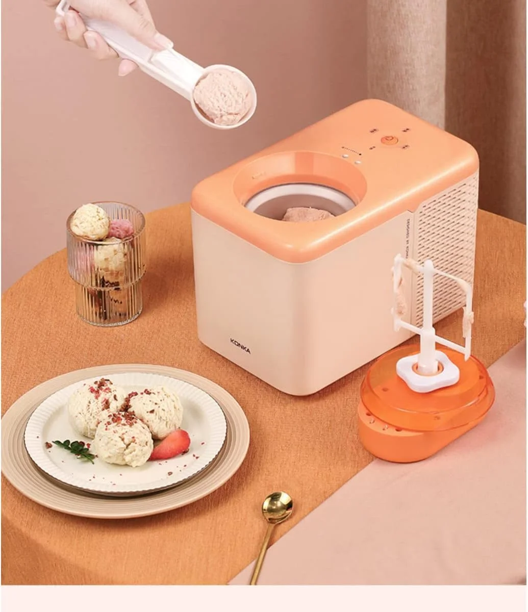 دستگاه بستنی ساز قیفی نرم، بدون نیاز به پیش انجماد، خنک کننده نیمه هادی، دستگاه دسر جمع و جور رومیزی دستگاه بستنی ساز قیفی نرم، بدون نیاز به پیش انجماد، خنک کننده نیمه هادی، دستگاه دسر جمع و جور رومیزی