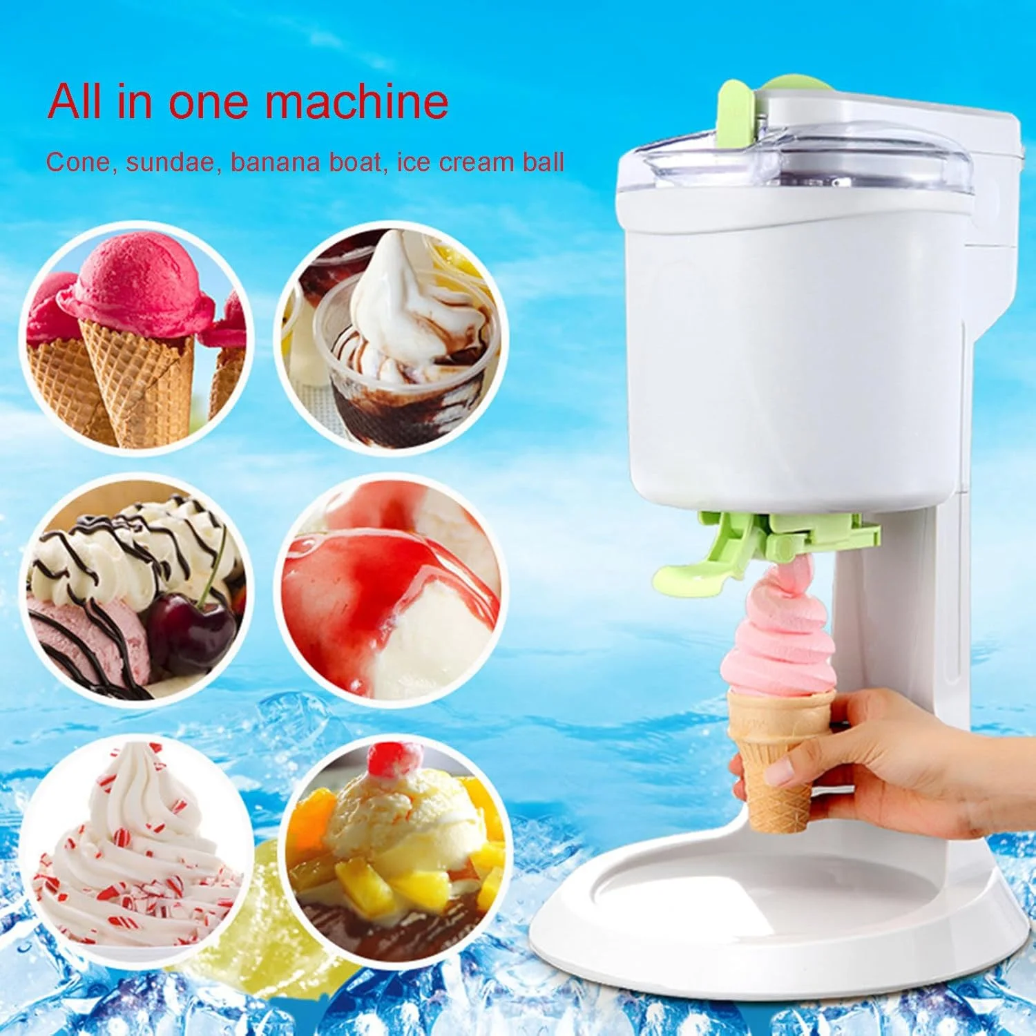 دستگاه بستنی ساز نرم، دستگاه بستنی ساز نرم میوه ای مینی اتوماتیک خانگی DIY آشپزخانه، دستگاه بستنی ساز نرم دستگاه بستنی ساز نرم، دستگاه بستنی ساز نرم میوه ای مینی اتوماتیک خانگی DIY آشپزخانه، دستگاه بستنی ساز نرم