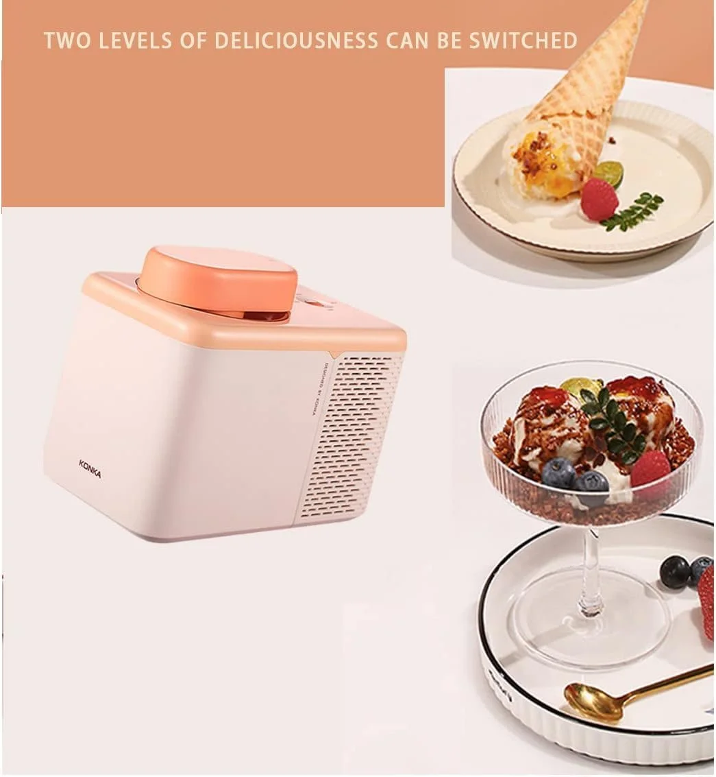 دستگاه بستنی ساز قیفی نرم، بدون نیاز به پیش انجماد، خنک کننده نیمه هادی، دستگاه دسر جمع و جور رومیزی دستگاه بستنی ساز قیفی نرم، بدون نیاز به پیش انجماد، خنک کننده نیمه هادی، دستگاه دسر جمع و جور رومیزی