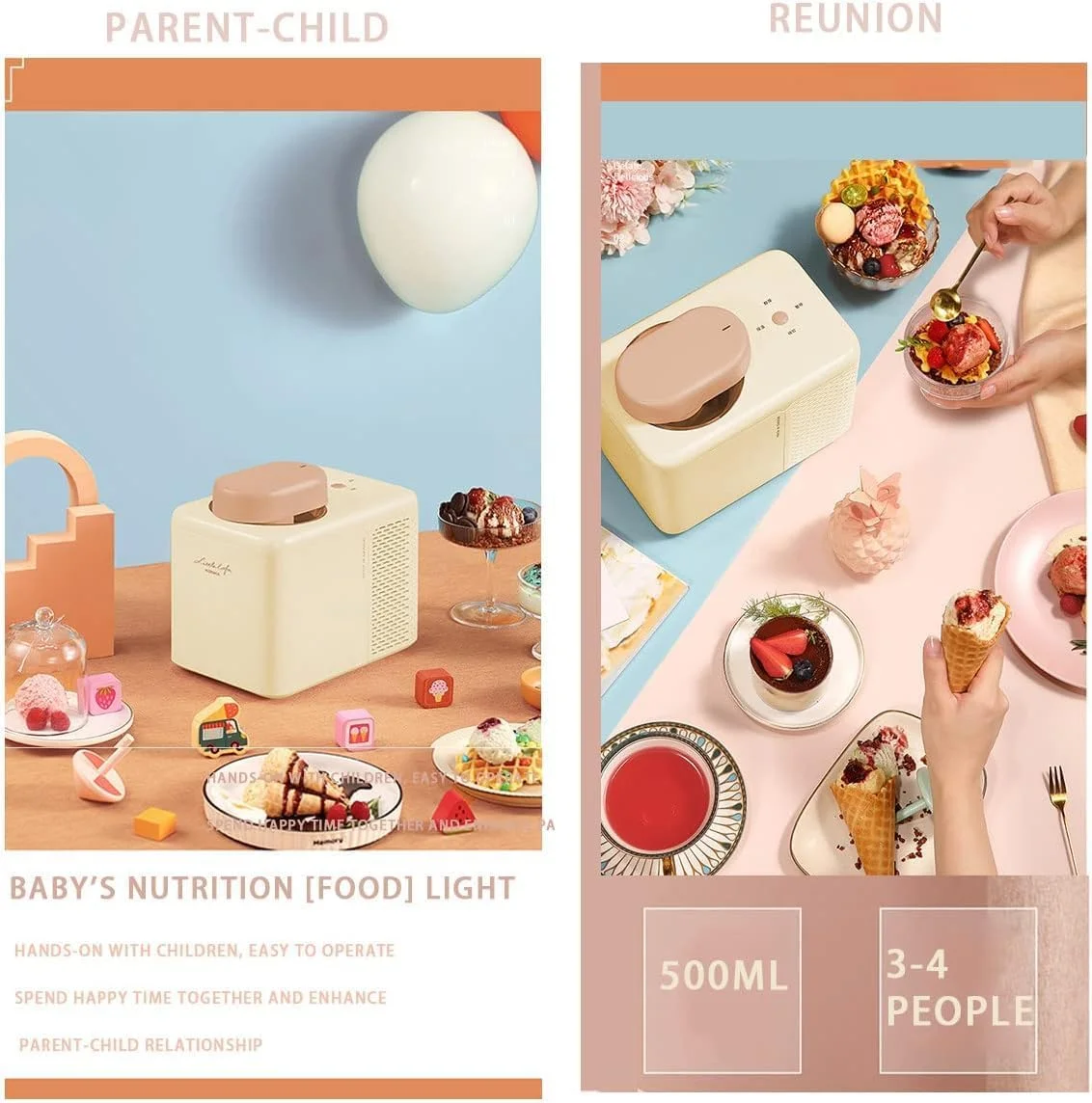 دستگاه بستنی ساز قیفی نرم، بدون نیاز به پیش انجماد، خنک کننده نیمه هادی، دستگاه دسر جمع و جور رومیزی دستگاه بستنی ساز قیفی نرم، بدون نیاز به پیش انجماد، خنک کننده نیمه هادی، دستگاه دسر جمع و جور رومیزی