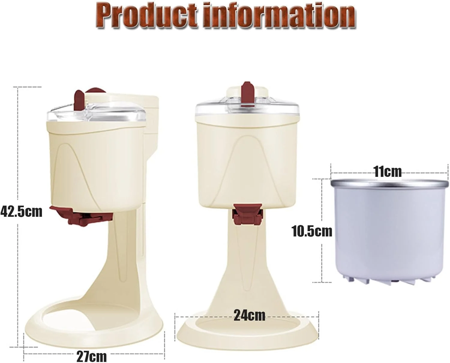 دستگاه بستنی ساز نرم، دستگاه بستنی ساز خانگی، دستگاه های بستنی ماست ساز، برای آشپزخانه خانگی سریع، راحت و کارآمد