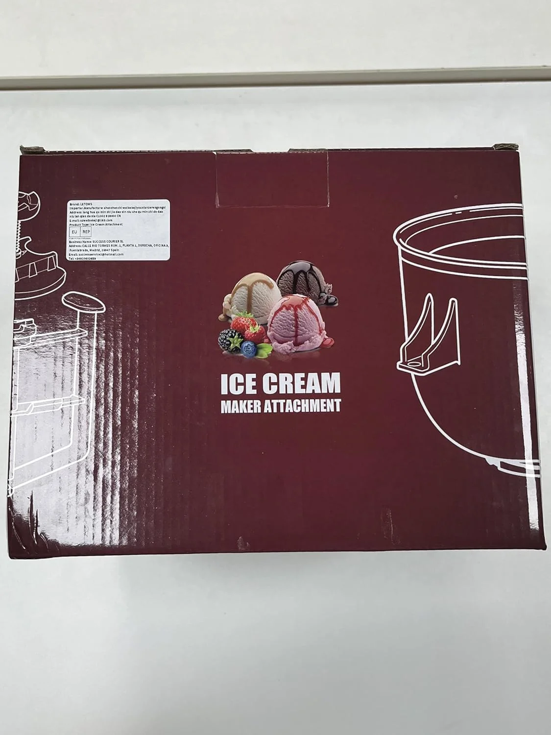 دستگاه بستنی ساز LETOMS مناسب Kitchenaid، کاسه بستنی ساز 2 کوارتی برای میکسر ایستاده 4.5/5/6/7QT، دستگاه سوربت و ژلاتو ساز برای یخ خانگی، دسر، ماست دستگاه بستنی ساز LETOMS مناسب Kitchenaid، کاسه بستنی ساز 2 کوارتی برای میکسر ایستاده 4.5/5/6/7QT، دستگاه سوربت و ژلاتو ساز برای یخ خانگی، دسر، ماست