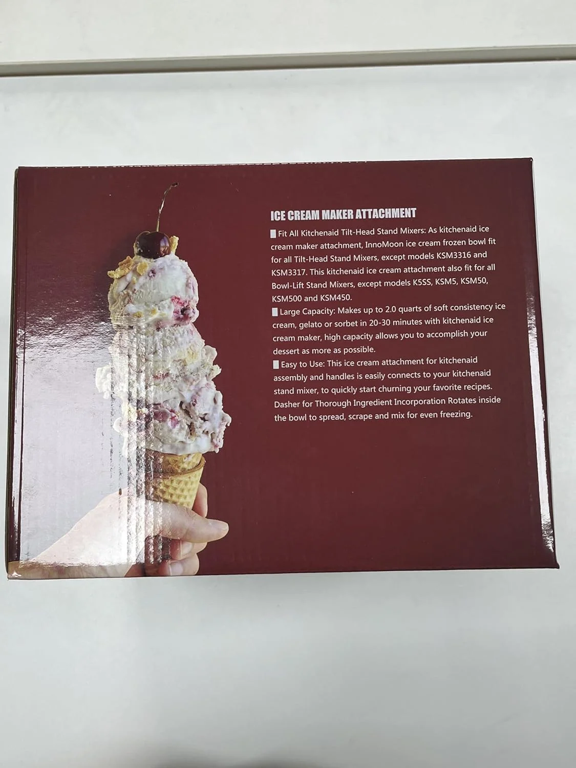 دستگاه بستنی ساز LETOMS مناسب Kitchenaid، کاسه بستنی ساز 2 کوارتی برای میکسر ایستاده 4.5/5/6/7QT، دستگاه سوربت و ژلاتو ساز برای یخ خانگی، دسر، ماست دستگاه بستنی ساز LETOMS مناسب Kitchenaid، کاسه بستنی ساز 2 کوارتی برای میکسر ایستاده 4.5/5/6/7QT، دستگاه سوربت و ژلاتو ساز برای یخ خانگی، دسر، ماست