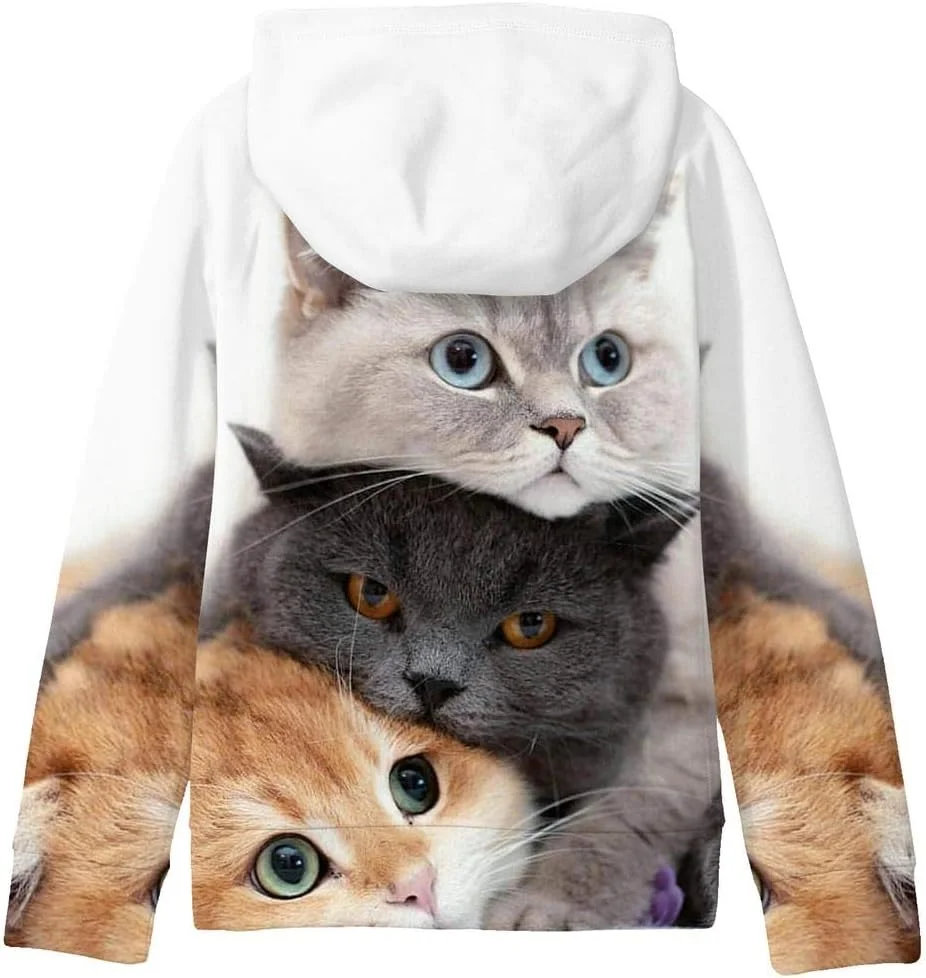 سایم هودی دخترانه بزرگسال طرح کهکشان، جیب دار، پشمی، گرم و ضخیم