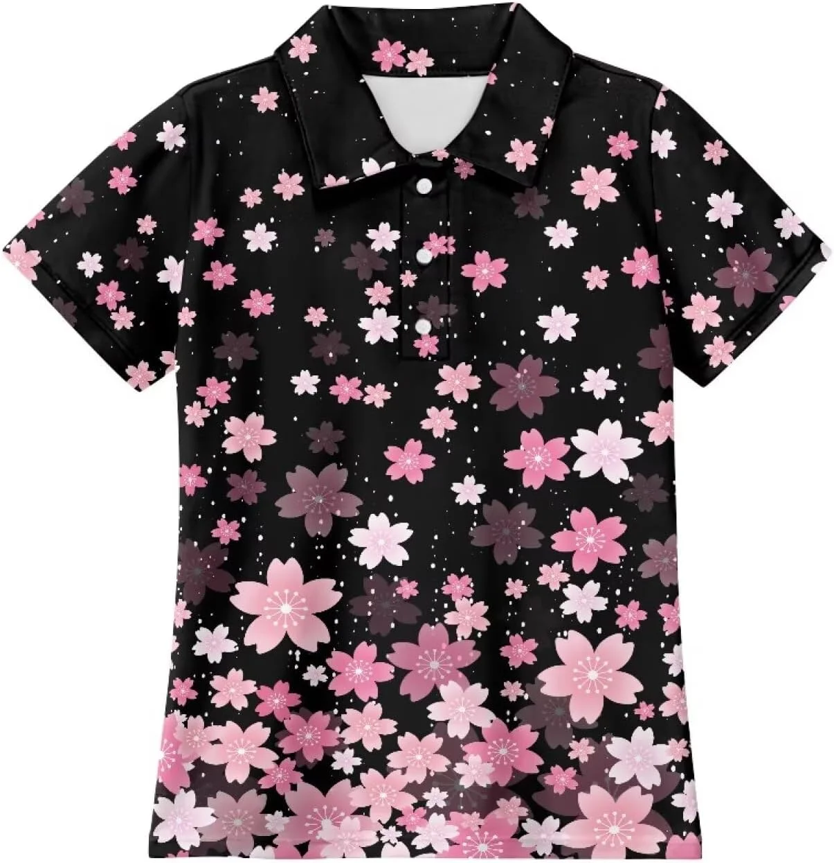 پولوشرت آستین کوتاه دخترانه Psaytomey، یقه برگردان دکمه دار، مناسب تنیس، خشک شونده سریع، لباس فرم ورزشی، تاپ ورزشی برای 5 تا 14 سال