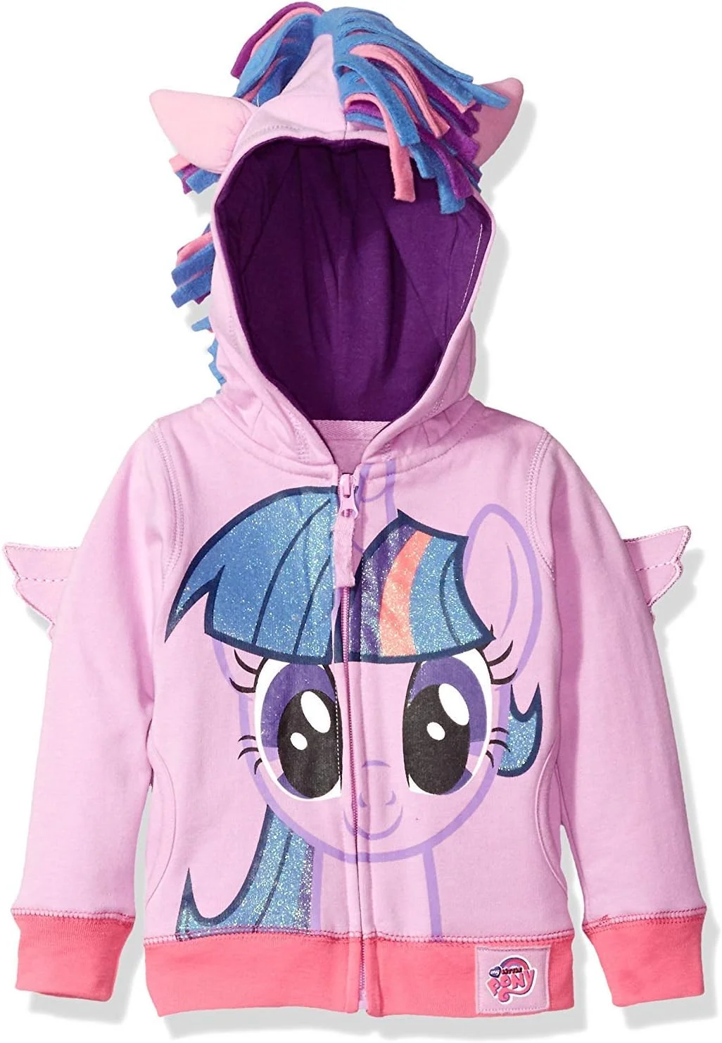 ژاکت دخترانه پونی کوچولو با طرح Twilight Sparkle بنفش/چند رنگ