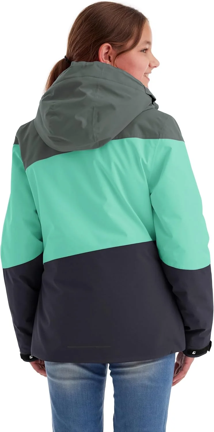 کت دخترانه Killtec Kow 170 Grls، ژاکت کاربردی با کلاه و محافظ برف/ژاکت فضای باز ضد آب کت دخترانه Killtec Kow 170 Grls، ژاکت کاربردی با کلاه و محافظ برف/ژاکت فضای باز ضد آب