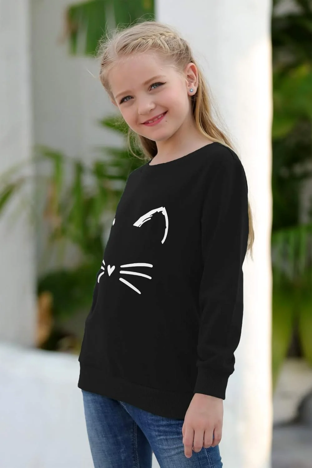 تاپ دخترانه GORLYA، لباس بلوز طرح گرافیکی کارتونی زیبا برای کودکان 4 تا 14 سال